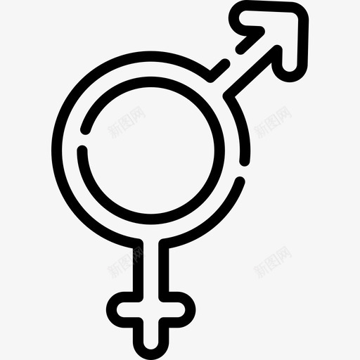 Bigender性别认同3直系图标svg_新图网 https://ixintu.com Bigender 性别认同3 直系