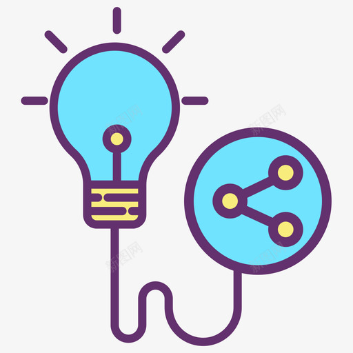Idea用户16线性颜色图标svg_新图网 https://ixintu.com Idea 用户 线性 颜色