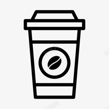 咖啡外卖咖啡行图标图标