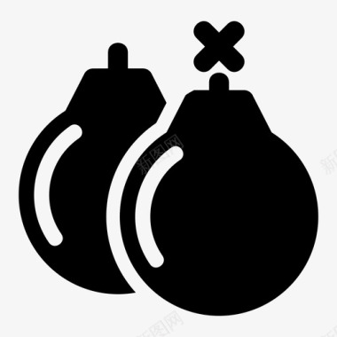 炸弹危险炸药图标图标