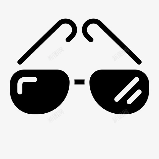 太阳镜配件保护图标svg_新图网 https://ixintu.com 保护 太阳镜 海滩 视觉 配件