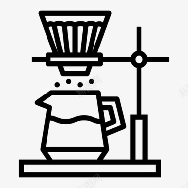咖啡滴咖啡机饮料图标图标