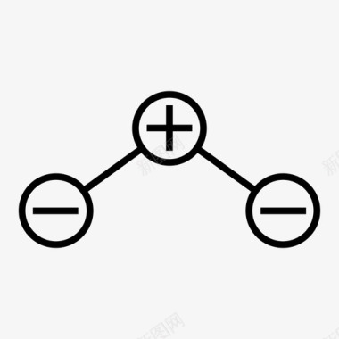 网络线多级结构图标图标