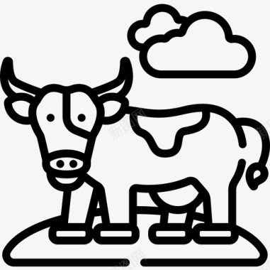 奶牛荷兰12直系图标图标
