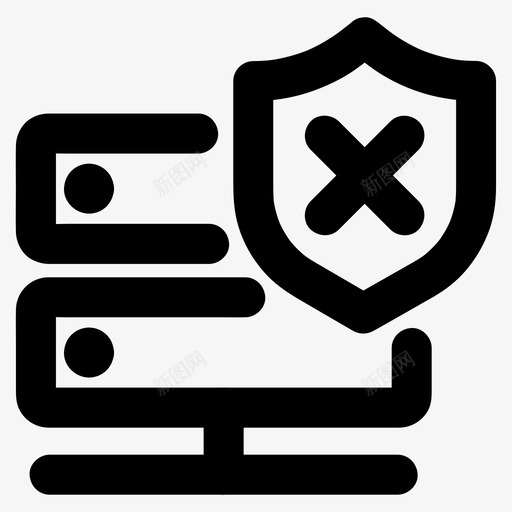 数据警告拒绝安全图标svg_新图网 https://ixintu.com 安全 拒绝 数据警告 服务器 病毒