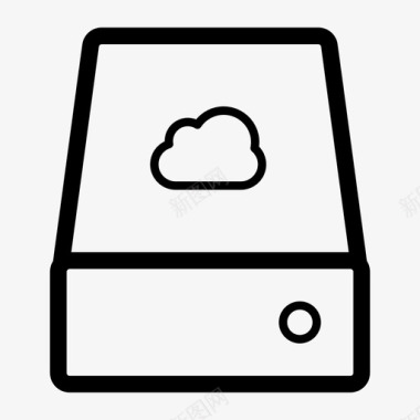 硬盘云存储计算机图标图标