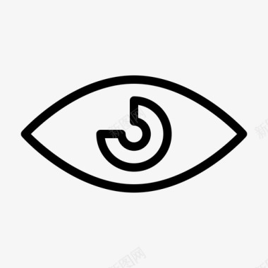 眼睛眼球视力图标图标