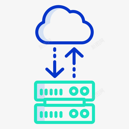 服务器网站服务器和主机5轮廓颜色图标svg_新图网 https://ixintu.com 服务器 网站服务器和主机5 轮廓颜色