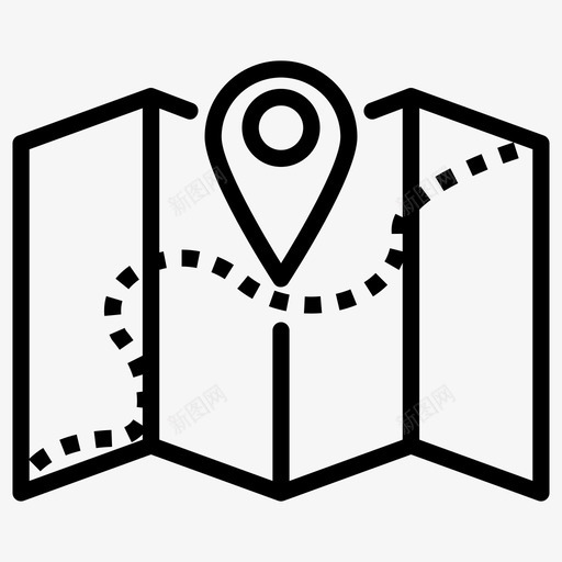 目的地地图位置位置指针图标svg_新图网 https://ixintu.com 位置 图标 地图 定位 导航 指针 方向 目的地