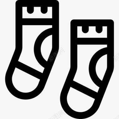 袜子零售22直筒图标图标