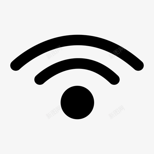 无线连接wifi图标svg_新图网 https://ixintu.com wifi wifi连接 无线 无线通信 连接