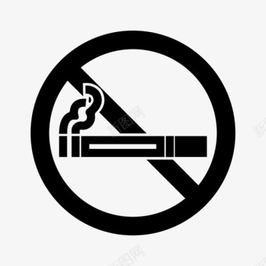 禁烟区方向说明图标图标