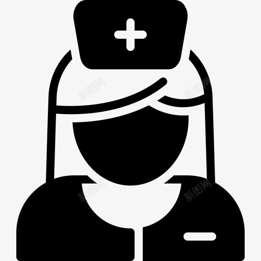 护士看护人医院图标svg_新图网 https://ixintu.com 医务人员 医院 工人 护士 看护人