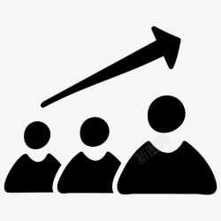 增加员工员工成长职业成长员工发展图标高清图片
