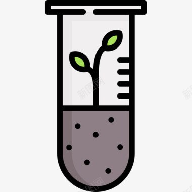 科学智能农场14线性颜色图标图标