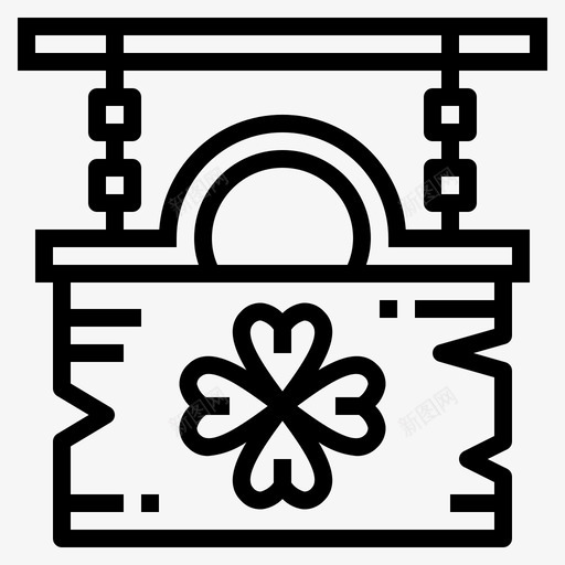 爱国者节爱尔兰圣三叶草节图标svg_新图网 https://ixintu.com 三叶 叶草 爱国者 爱尔兰
