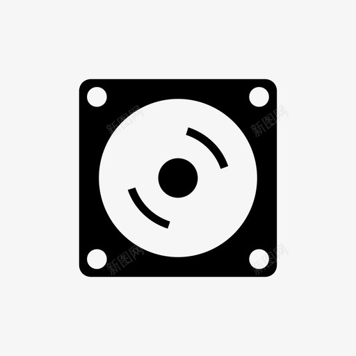 硬盘cdcd播放器图标svg_新图网 https://ixintu.com cd dvd 存储 播放器 数据 硬盘
