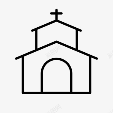教堂仪式婚姻图标图标