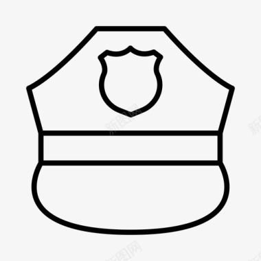 警帽配件帽子图标图标