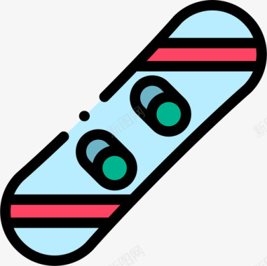 滑板冬装9线条色图标图标