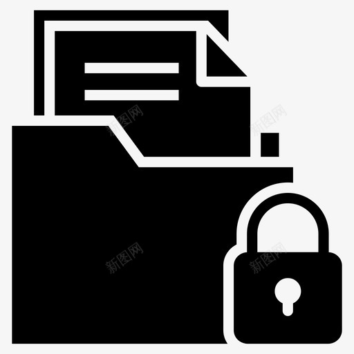安全数据文件夹数据加密文件夹安全图标svg_新图网 https://ixintu.com 安全数据文件夹 安全文档 数据加密 文件夹安全 锁定文件夹 防病毒字形矢量图标集