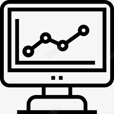 营销搜索引擎优化和商业1线性图标图标