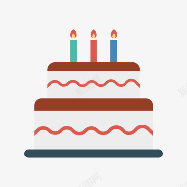 生日蛋糕食品和饮料29平的图标图标