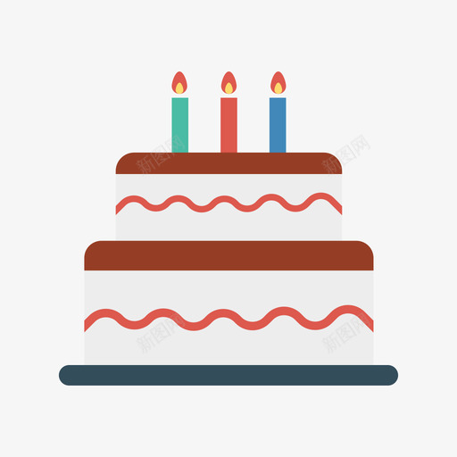 生日蛋糕食品和饮料29平的图标svg_新图网 https://ixintu.com 平的 生日蛋糕 食品 饮料
