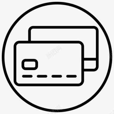 信用卡家庭保护锁定的家图标图标
