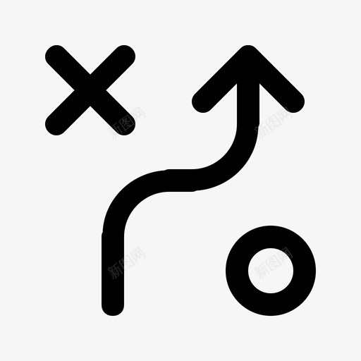蜿蜒箭头方向图标svg_新图网 https://ixintu.com 之字形 各种 方向 箭头 类型 蜿蜒 路线