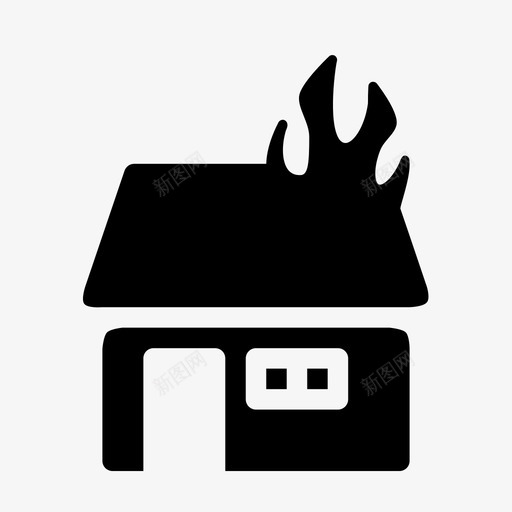 家烧了火了图标svg_新图网 https://ixintu.com 火了 烧了