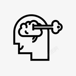 心理健康知识智力成就心理健康心理表现图标高清图片