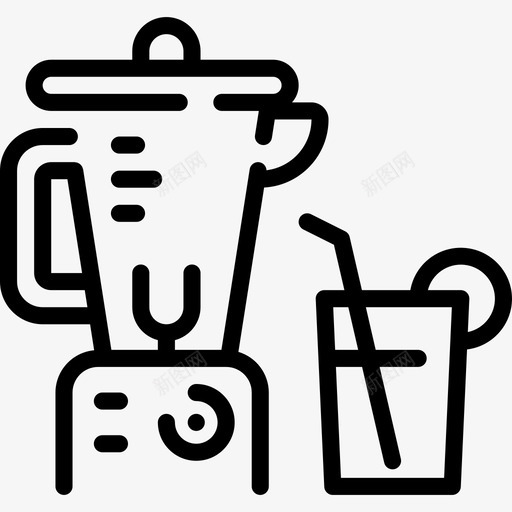 家用电子直线搅拌机图标svg_新图网 https://ixintu.com 家用电子 搅拌机 直线