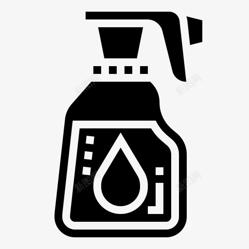 喷雾瓶化学品清洁剂图标svg_新图网 https://ixintu.com 化学品 卫生 喷雾瓶 清洁剂 清洁标志符号1