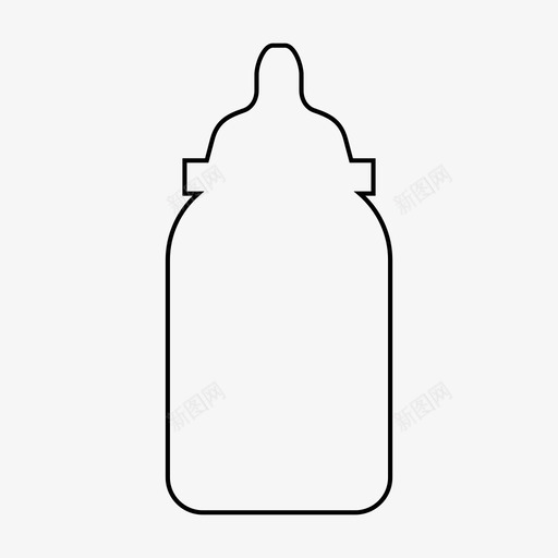 奶瓶喂奶器图标svg_新图网 https://ixintu.com 喂奶 奶瓶