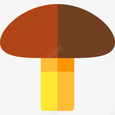 蘑菇过敏11扁平图标图标
