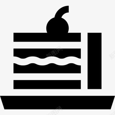 蛋糕咖啡店81号装满图标图标