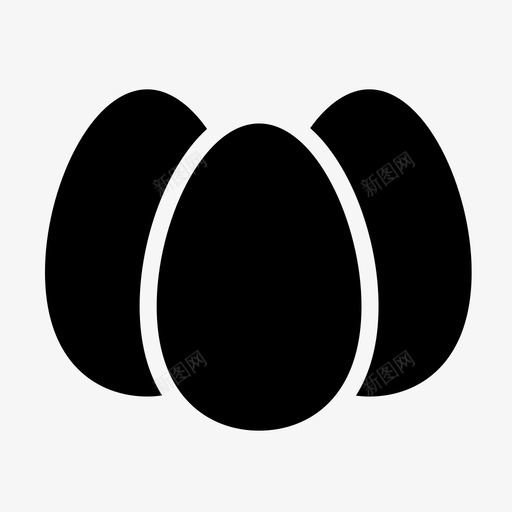 鸡蛋鸡肉吃图标svg_新图网 https://ixintu.com 健康 吃 食物 食物线字形图标 鸡肉 鸡蛋