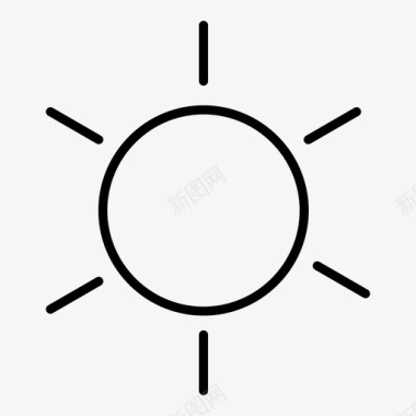 阳光自然天气图标图标