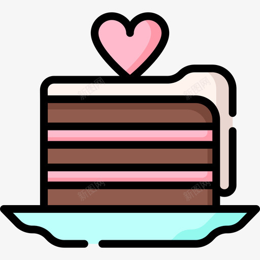 蛋糕婚礼167线性颜色图标svg_新图网 https://ixintu.com 婚礼 线性 蛋糕 颜色