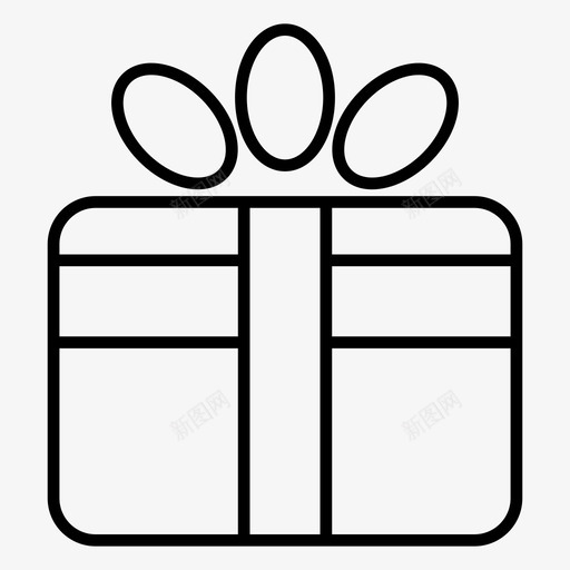 礼物圣诞礼物礼盒图标svg_新图网 https://ixintu.com 圣诞 礼物 礼盒 节日