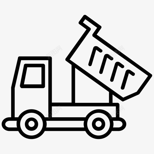 自卸汽车运输货运卡车自卸卡车图标svg_新图网 https://ixintu.com 卡车 回收 图标 垃圾车 施工 汽车运输 自卸 货运