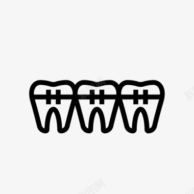牙套牙科正畸图标图标