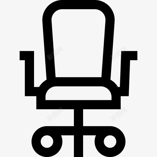 椅子175办公室直线图标svg_新图网 https://ixintu.com 办公室 椅子 直线