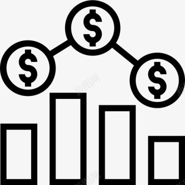 分析财务14线性图标图标