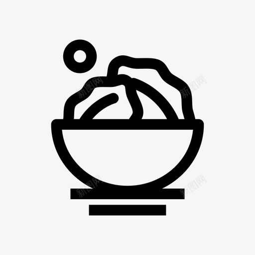 沙拉食物144直系图标svg_新图网 https://ixintu.com 沙拉 直系 食物
