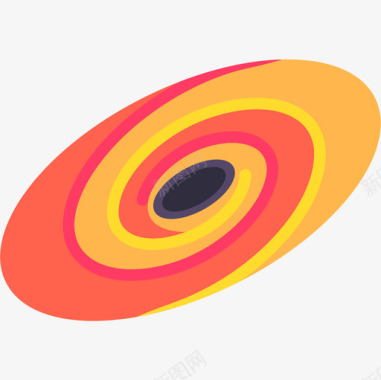 黑洞物理16平面图标图标