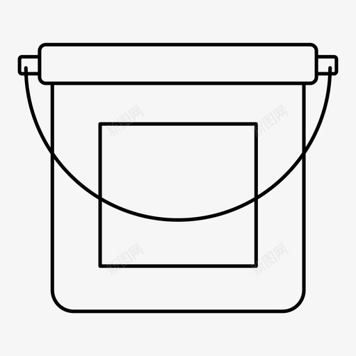 水桶建筑塑料图标svg_新图网 https://ixintu.com 塑料 工作 建筑 水 水桶