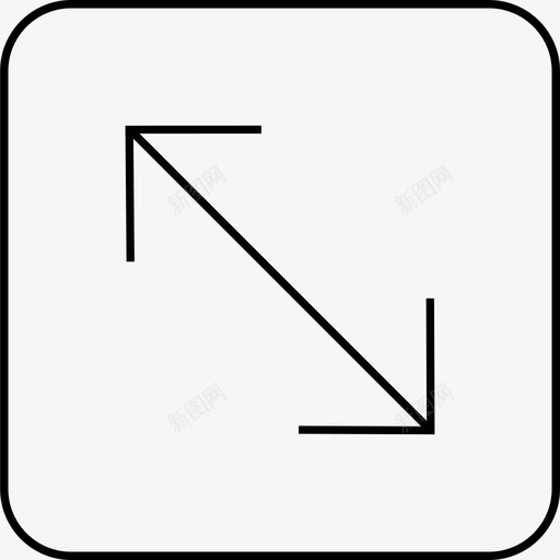 流向方形箭头对角图标svg_新图网 https://ixintu.com 对角 对面 导航 方向 方形 流向 箭头