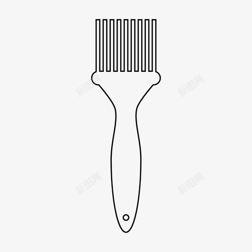 梳子梳头发型图标svg_新图网 https://ixintu.com 发型 梳头 梳子
